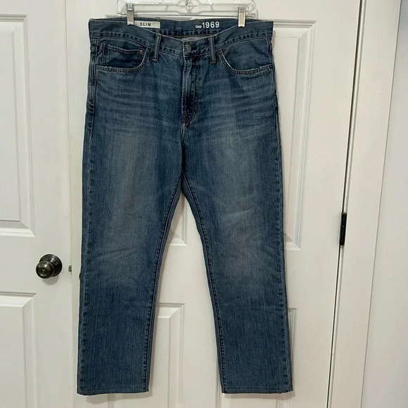 Gap 1969 slim denim jeans size 36×28 - Picture 1 of 7